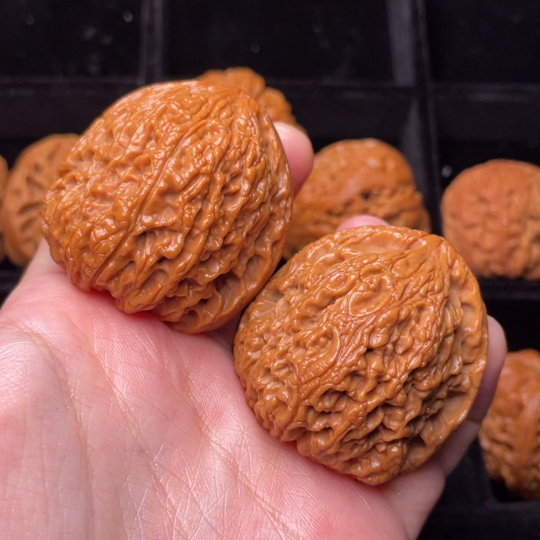 文玩核桃把件秦岭野生文玩核桃