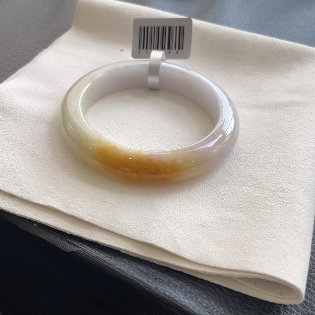 翡翠未镶嵌手镯棉线55.8