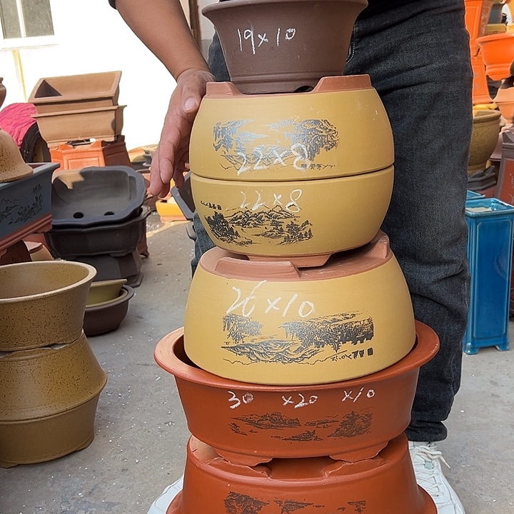 紫砂花盆紫砂花盆