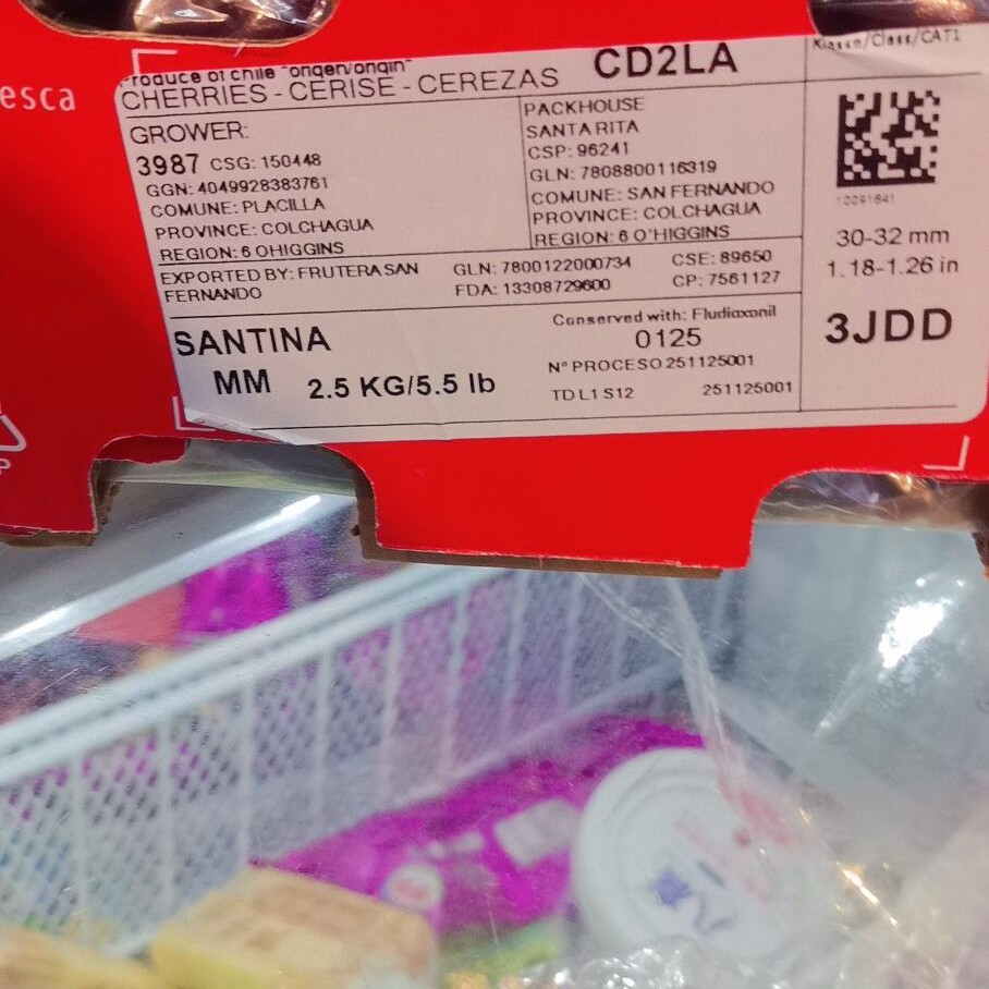 3JDD车厘子海运净5斤智利