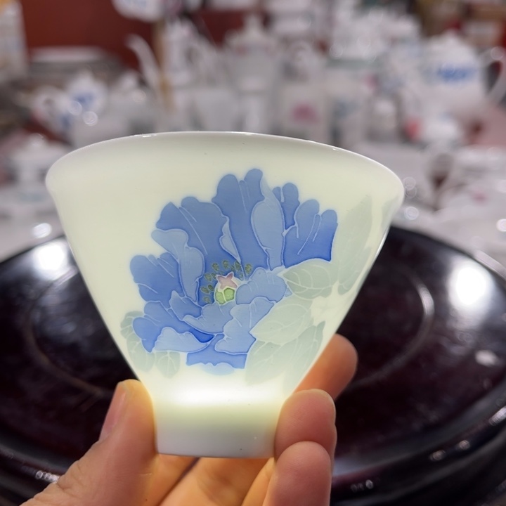 醴陵高温瓷釉下手绘茶盏