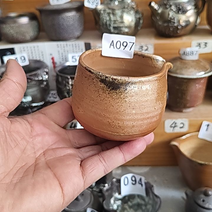 紫砂茶杯柴烧纯手工097