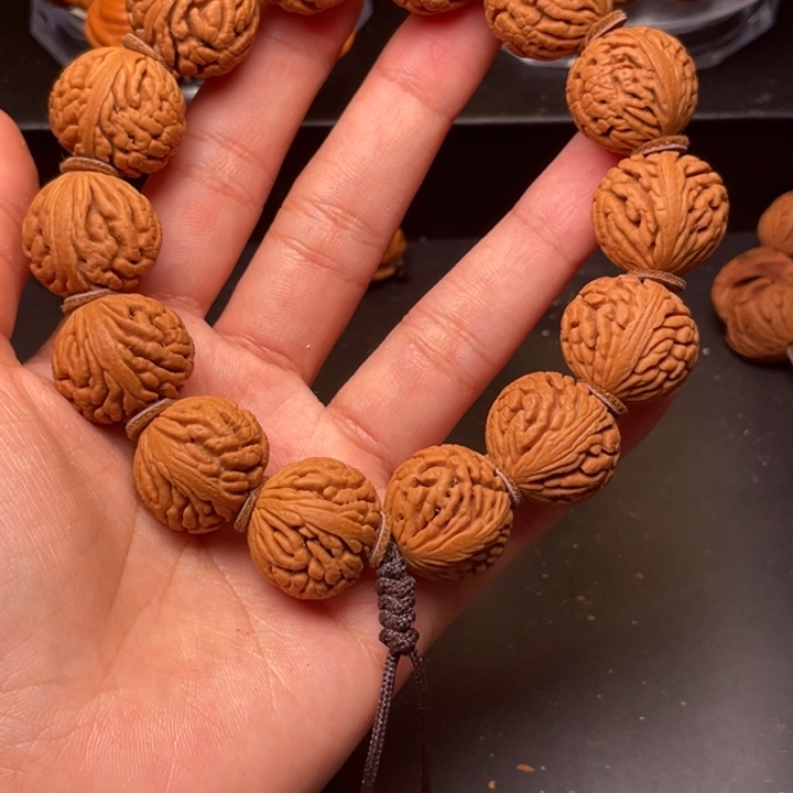 桃核手串绣球桃核20