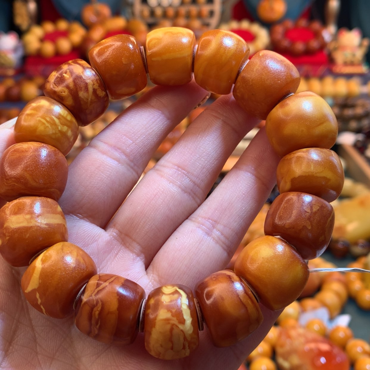 【闪购商品】蜜蜡手串未镶嵌蜜蜡手串