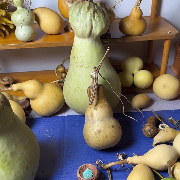 顶***上葫芦青皮葫芦手把件摆件