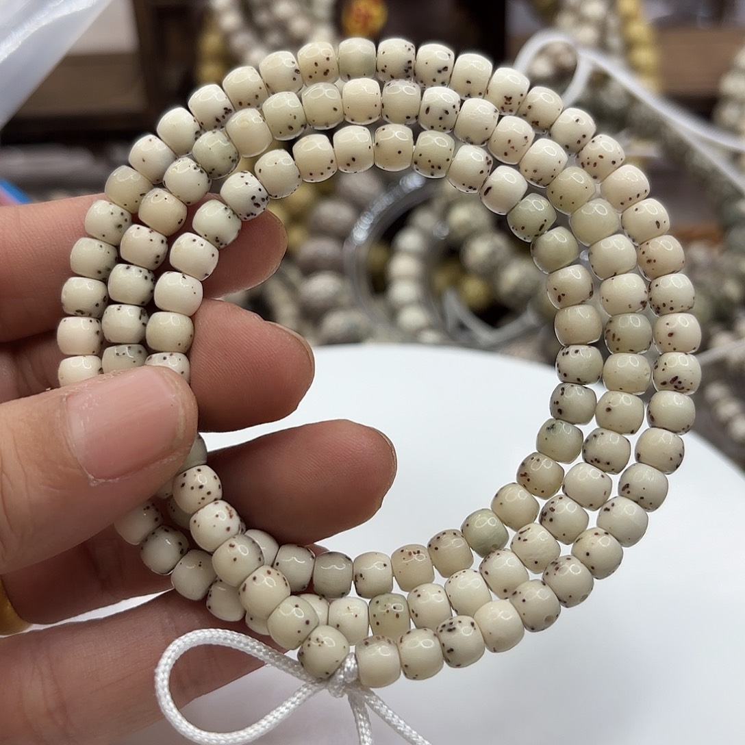 星月菩提吊坠65鼓珠冰糖通体大留白