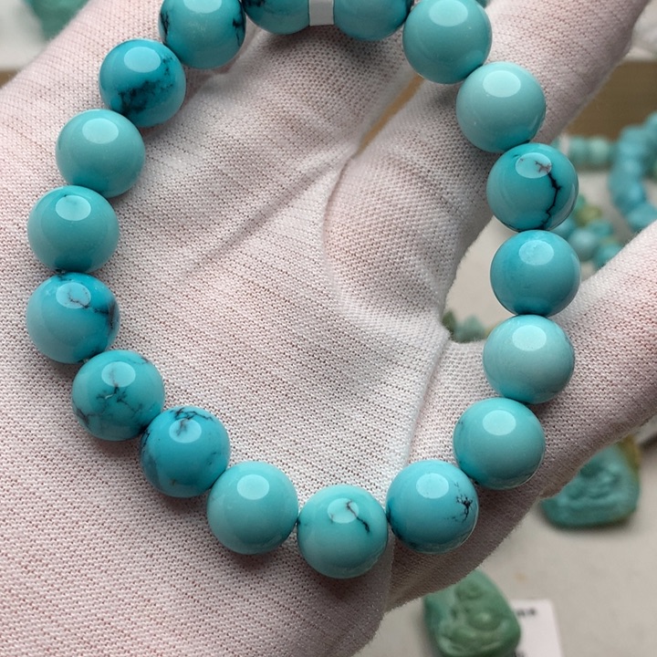 绿松石未镶嵌珠宝奇石10.3mm