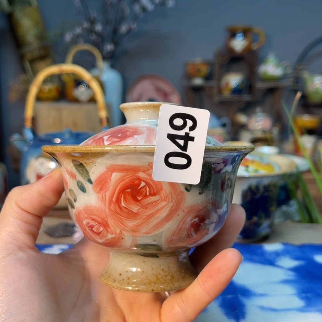 杯素浅陶瓷手工手绘