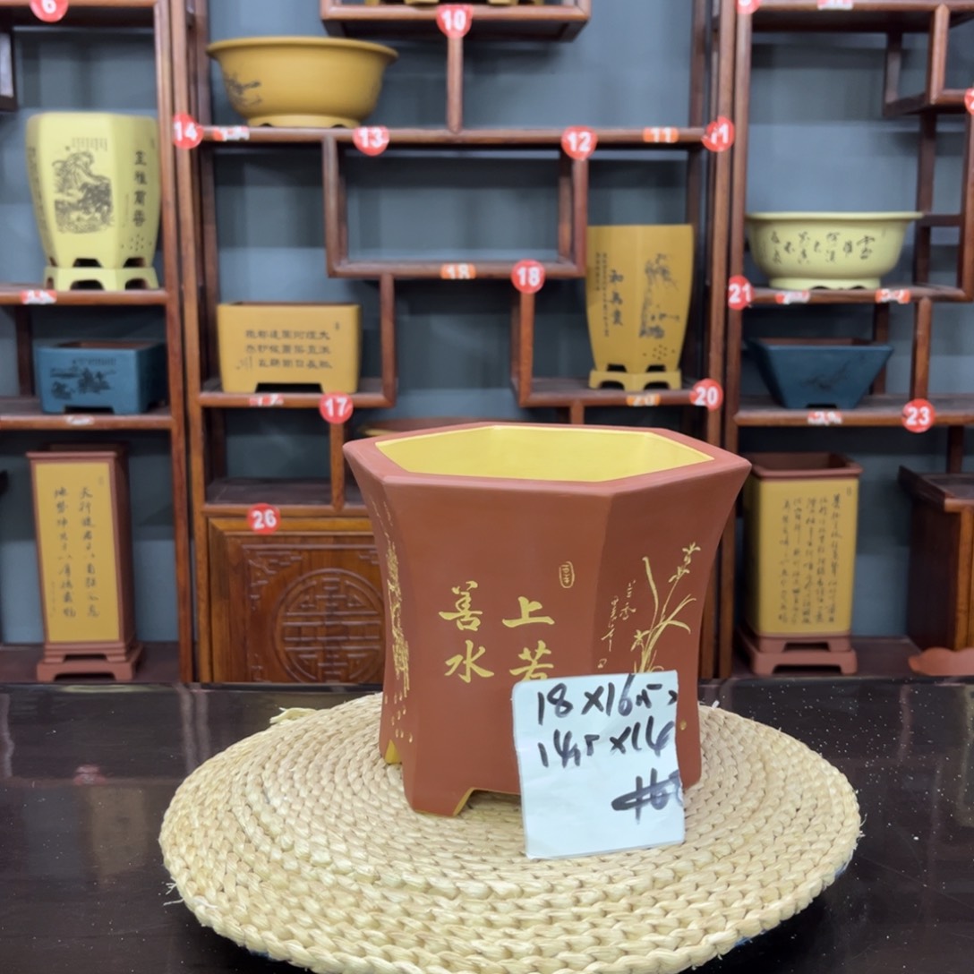 紫砂花盆紫砂花盆