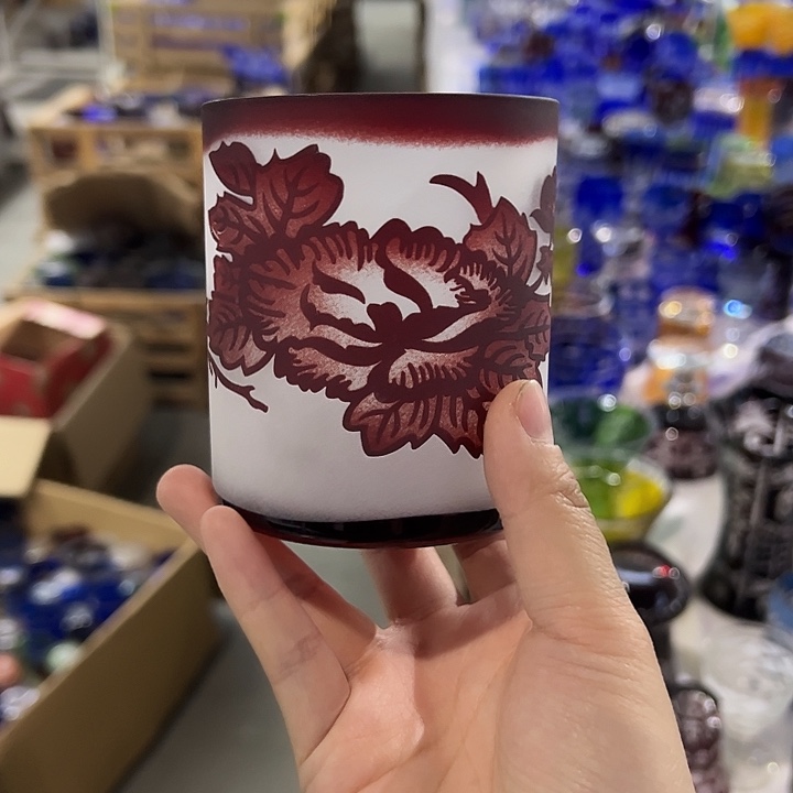 平底款水晶玻璃微瑕一个