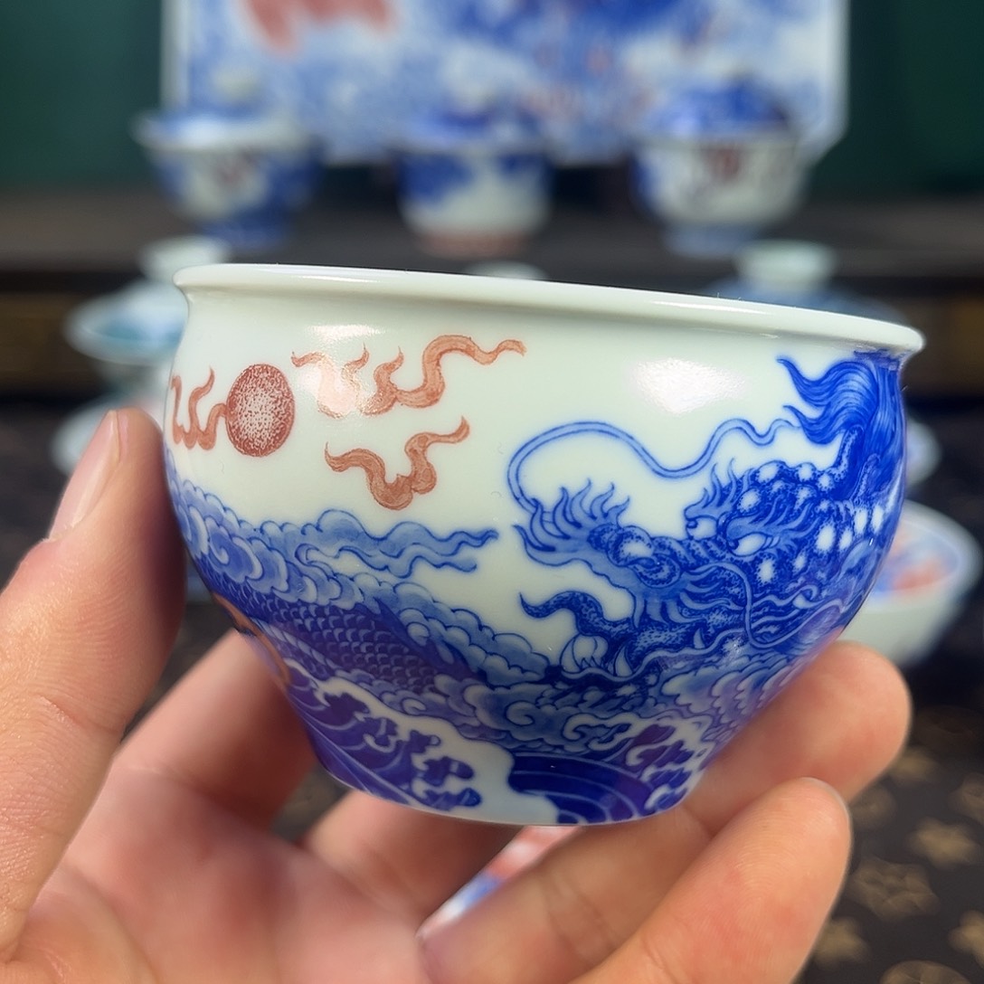 瓷片自成堂景德镇手工手绘