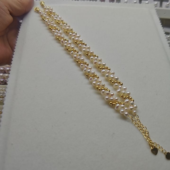 淡水珍珠合金手绳