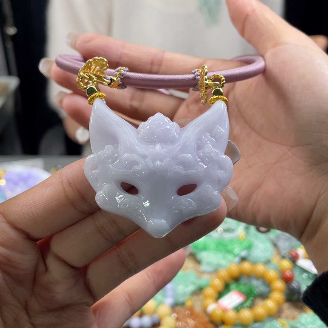 翡翠未镶嵌颈饰代编织