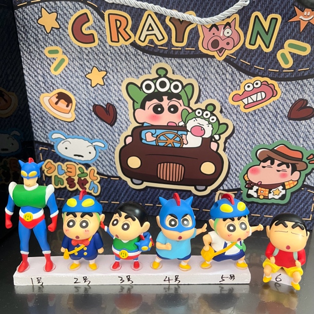 蜡笔小新挂件桌面摆件全系列小手办