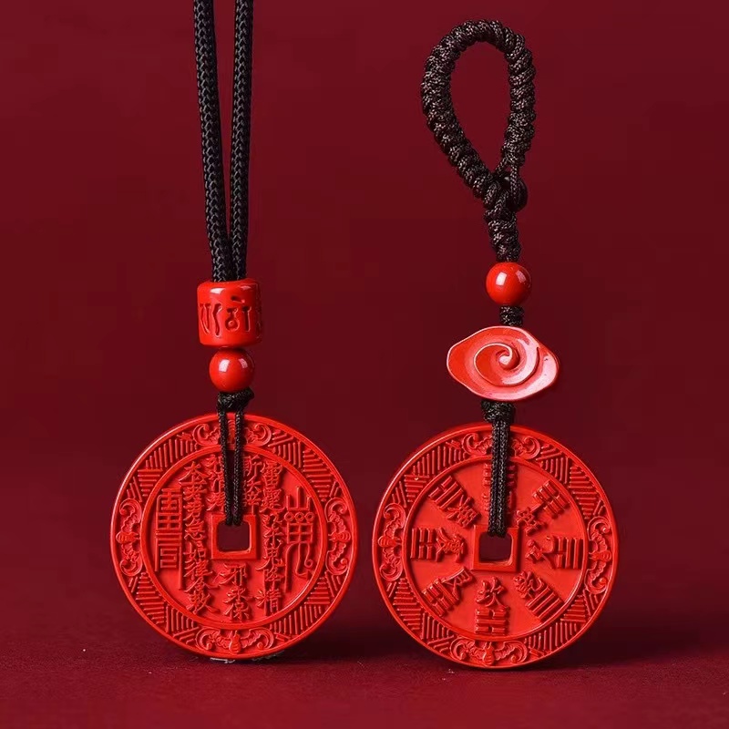 含辰砂工艺品【晶禾Studio】朱砂吊坠.不包含绳子