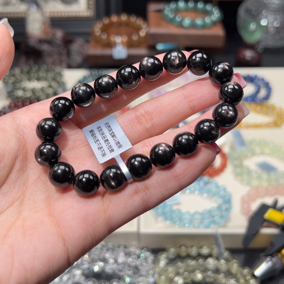 辉石收藏级十字双眼金运石10m未镶嵌