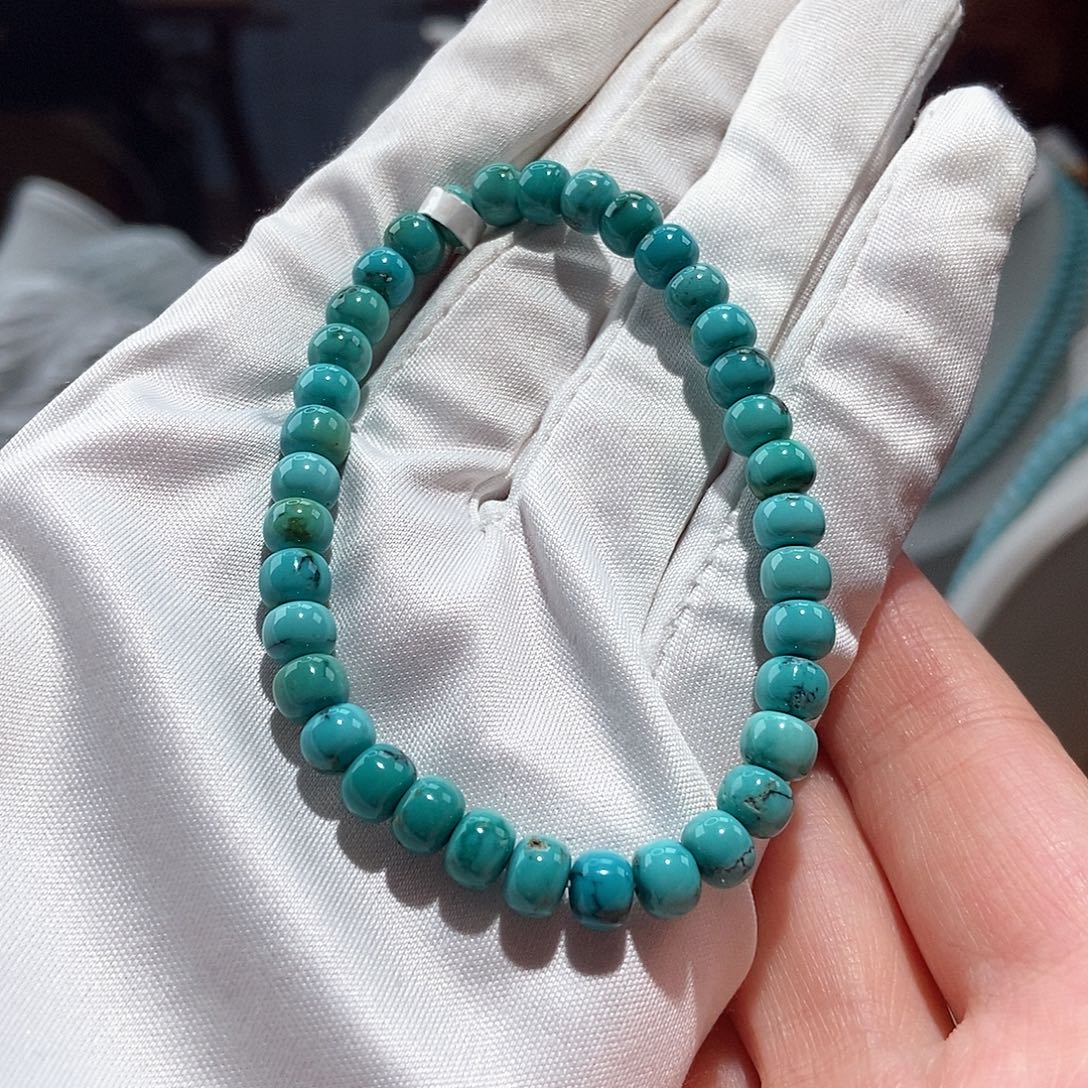 绿松石未镶嵌老型单圈卡5+