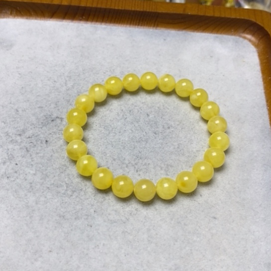 蜜蜡裸石未镶嵌手串