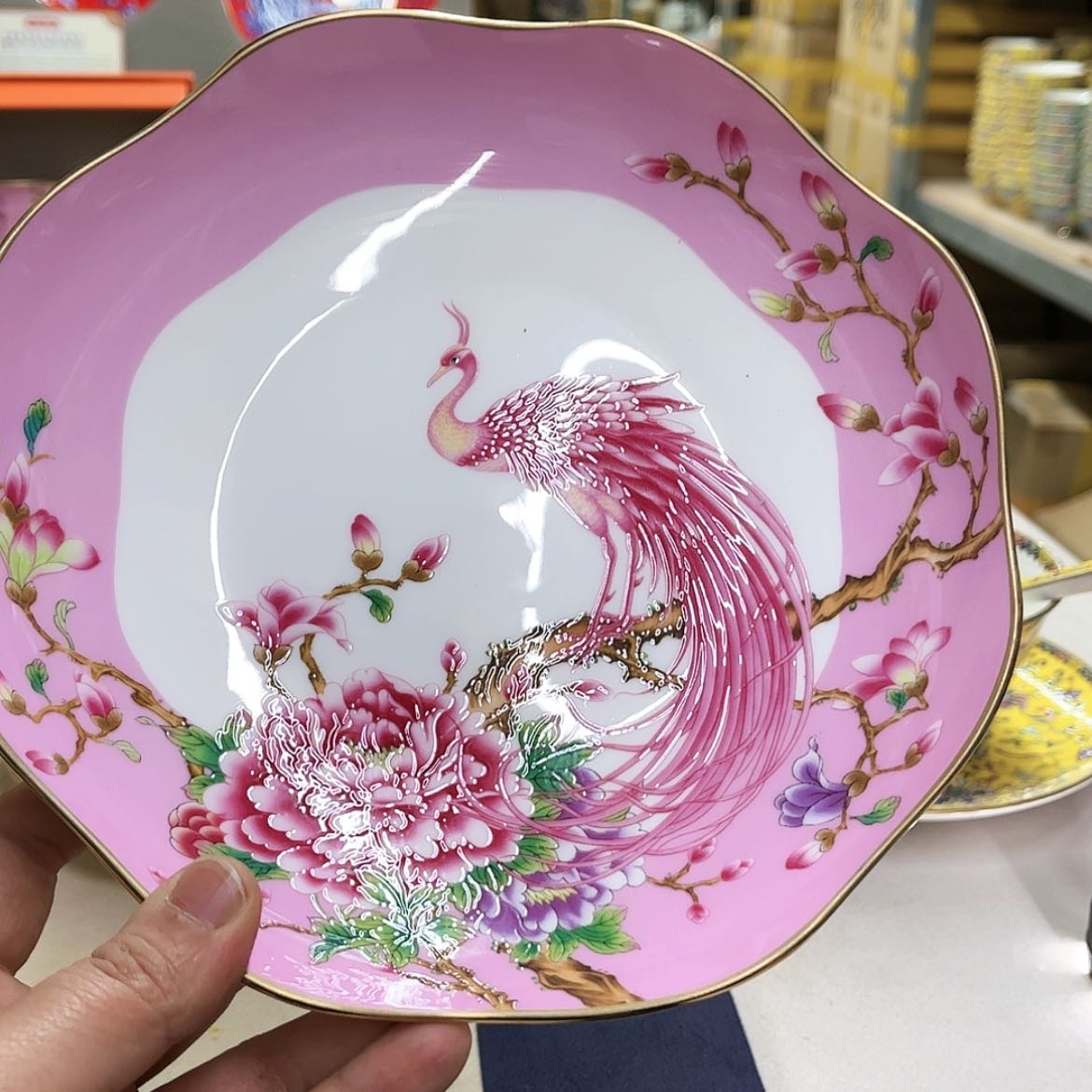 【闪购商品】骨瓷8英寸6口花。。。。。。。