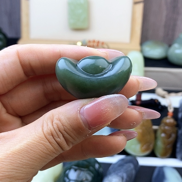 和田玉未镶嵌颈饰和田玉元宝元旦福利秒杀不退不换