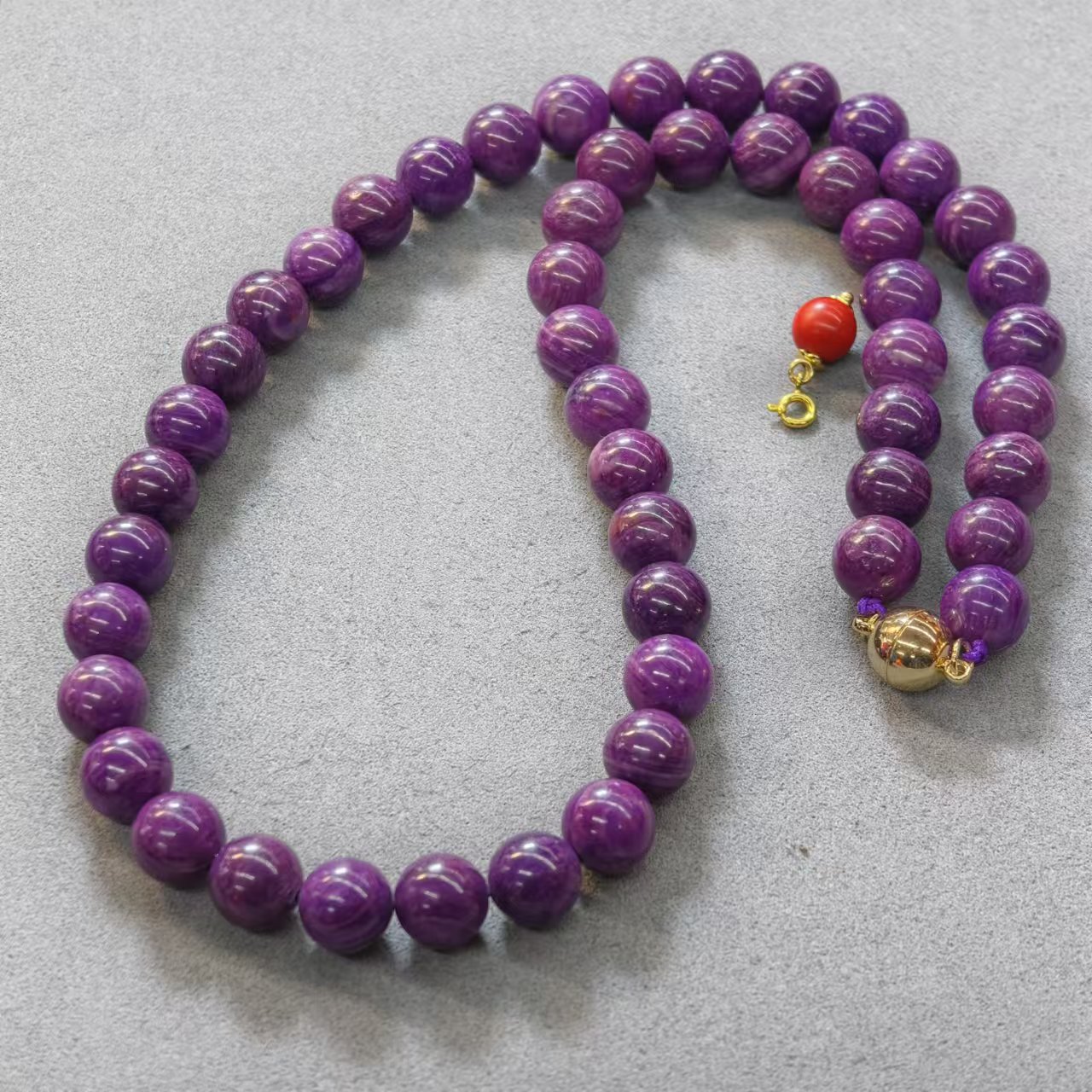   SJL紫圆珠项链(多样性发货)24-577