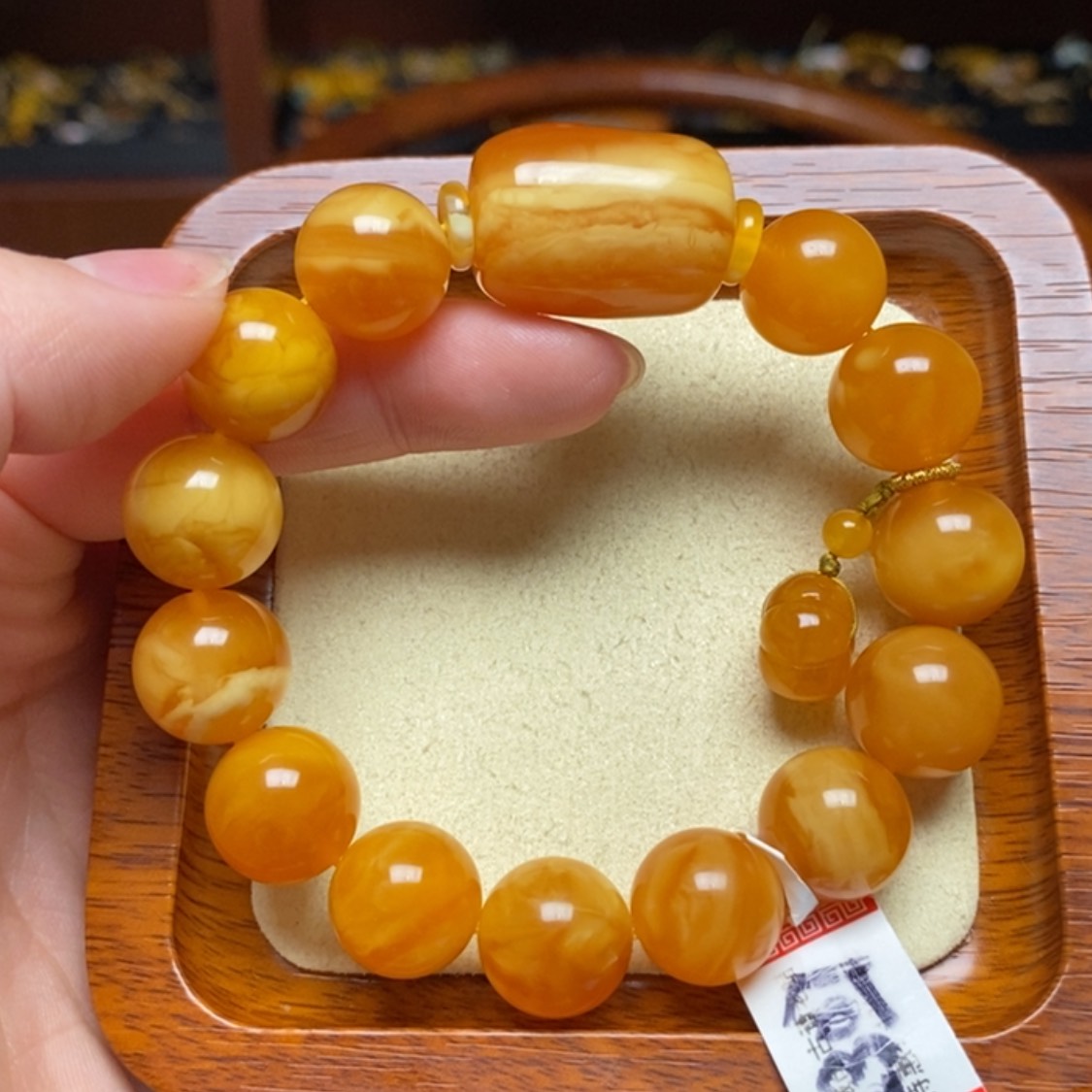 【闪购商品】蜜蜡手链未镶嵌手串