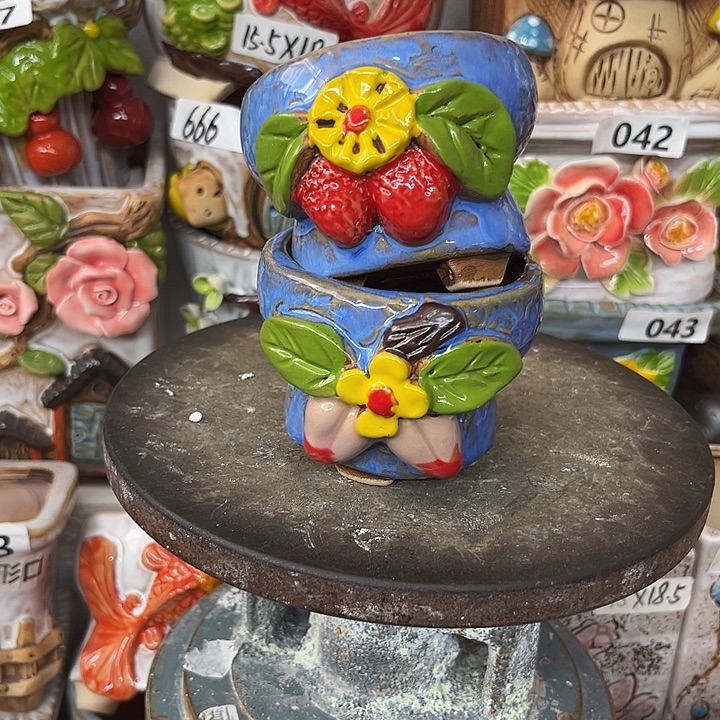 粗陶材质多肉花盆