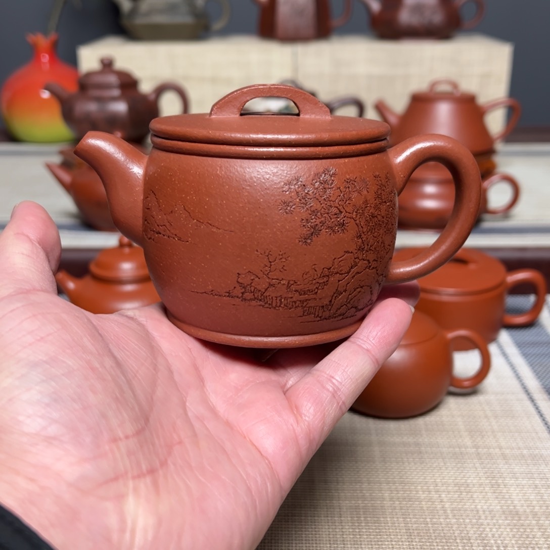 紫砂茶壶逗*宜兴紫砂