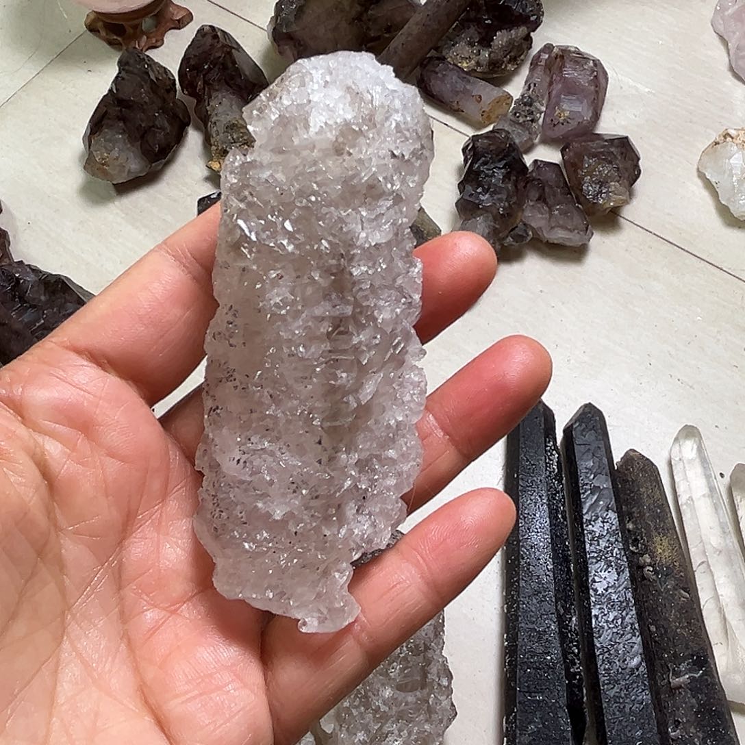 清***合珠宝半成品水晶未镶嵌