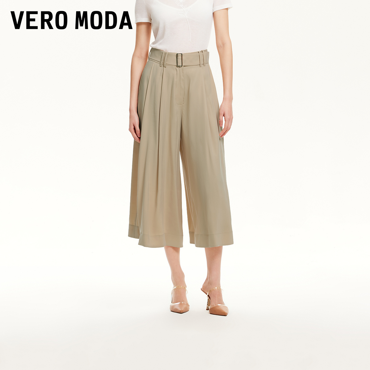 Vero Moda休闲裤女【自在风雅】高腰可拆卸腰带裙裤休闲裤32516J002
