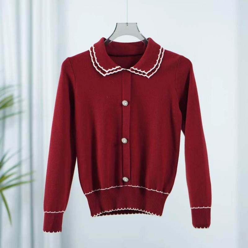 一路童行 谷系列  B150 女装 撤柜休闲长袖针织衫 221YZZ302