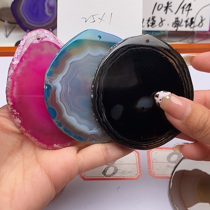 华***兰玛瑙/玉髓未镶嵌颈饰