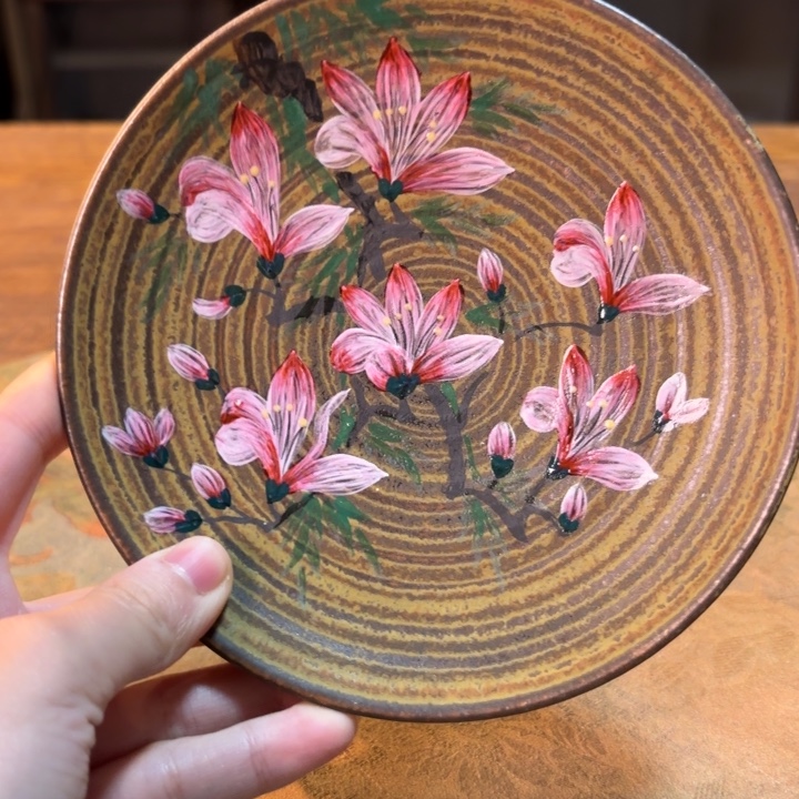 柴烧纯手工手绘陶瓷