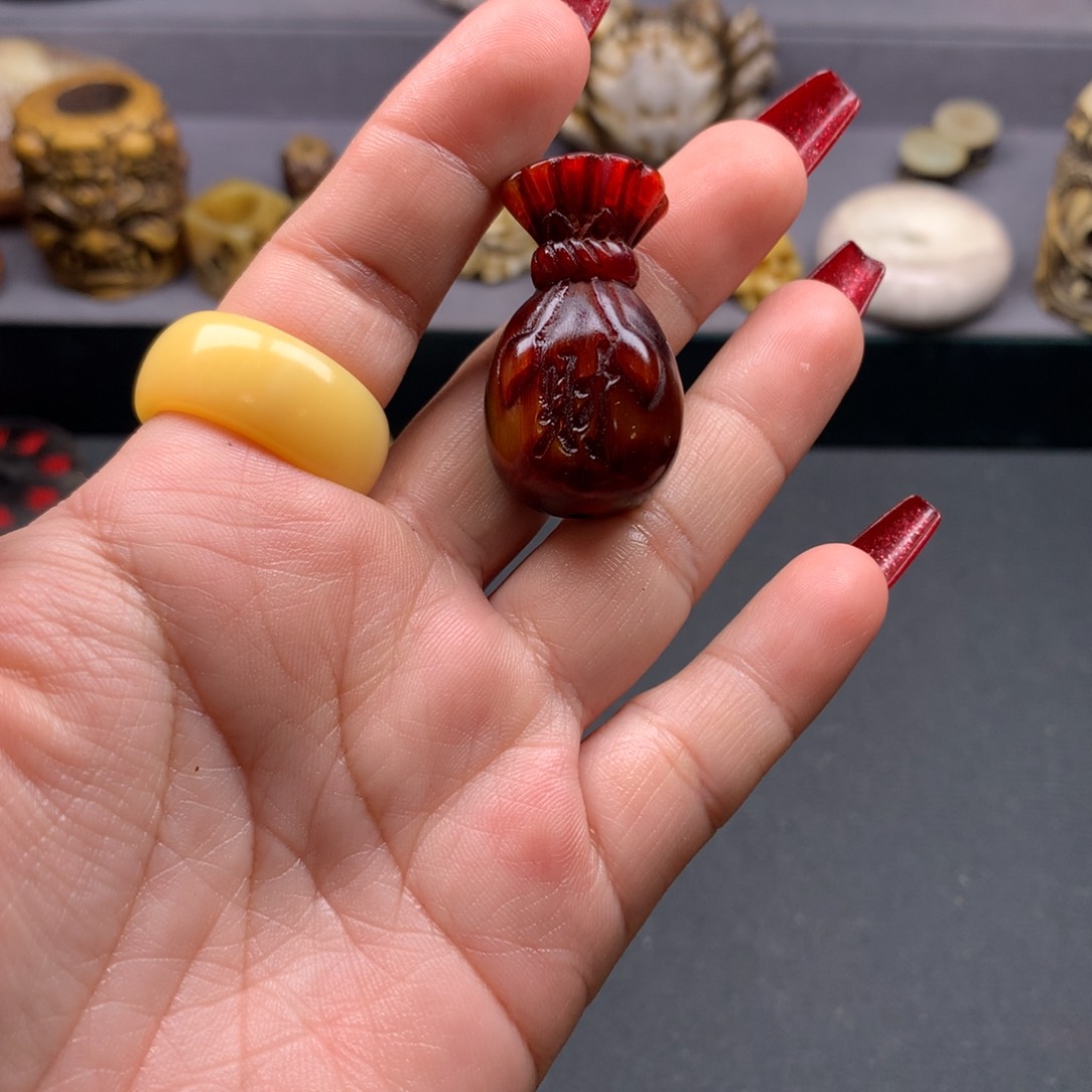 驼骨把件好看又好看