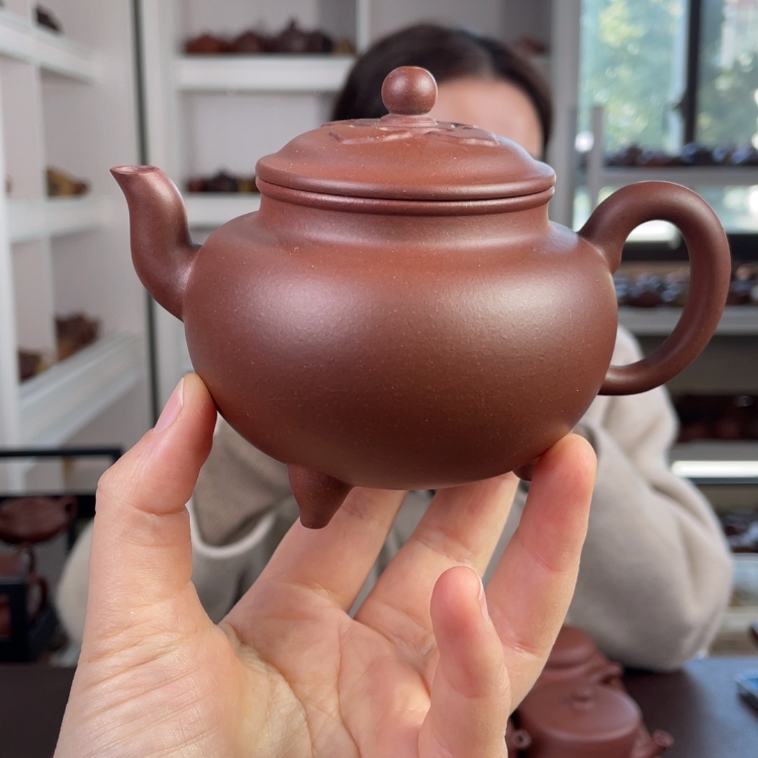 紫砂茶壶底槽清大彬如意260cc