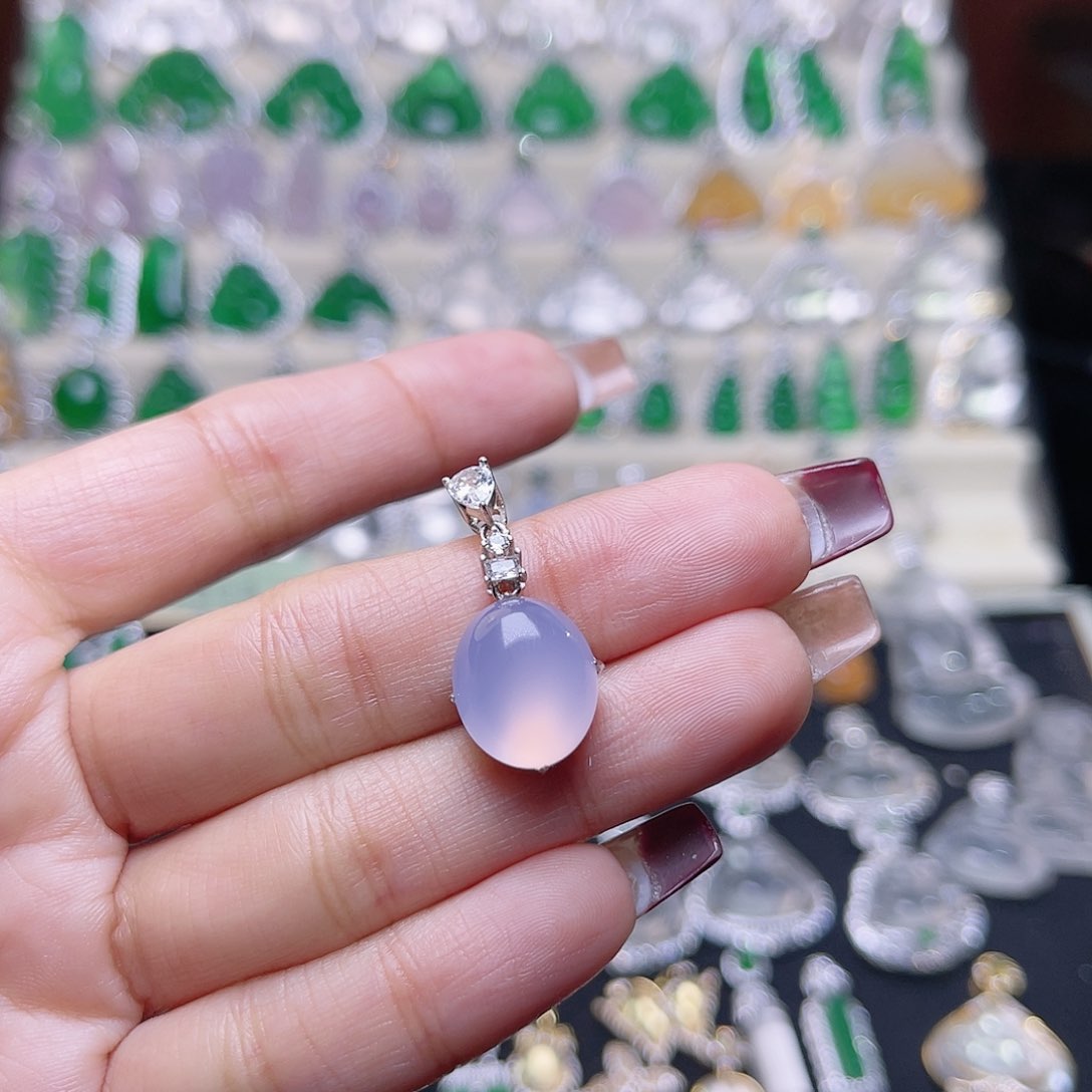 玛瑙/玉髓颈饰银S925镶嵌s*e