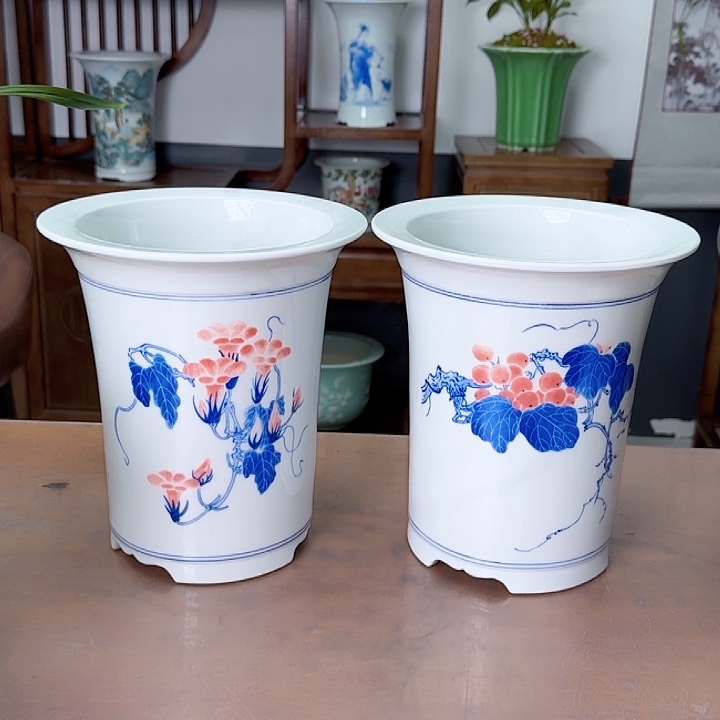 李***青花筒盆微瑕88888888