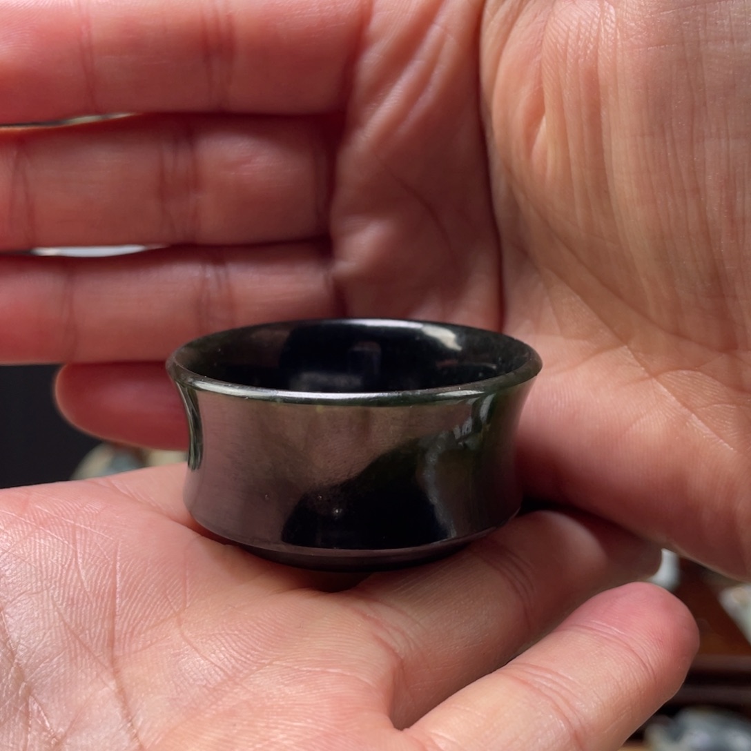 未镶嵌和田玉把件和田玉茶杯未镶嵌