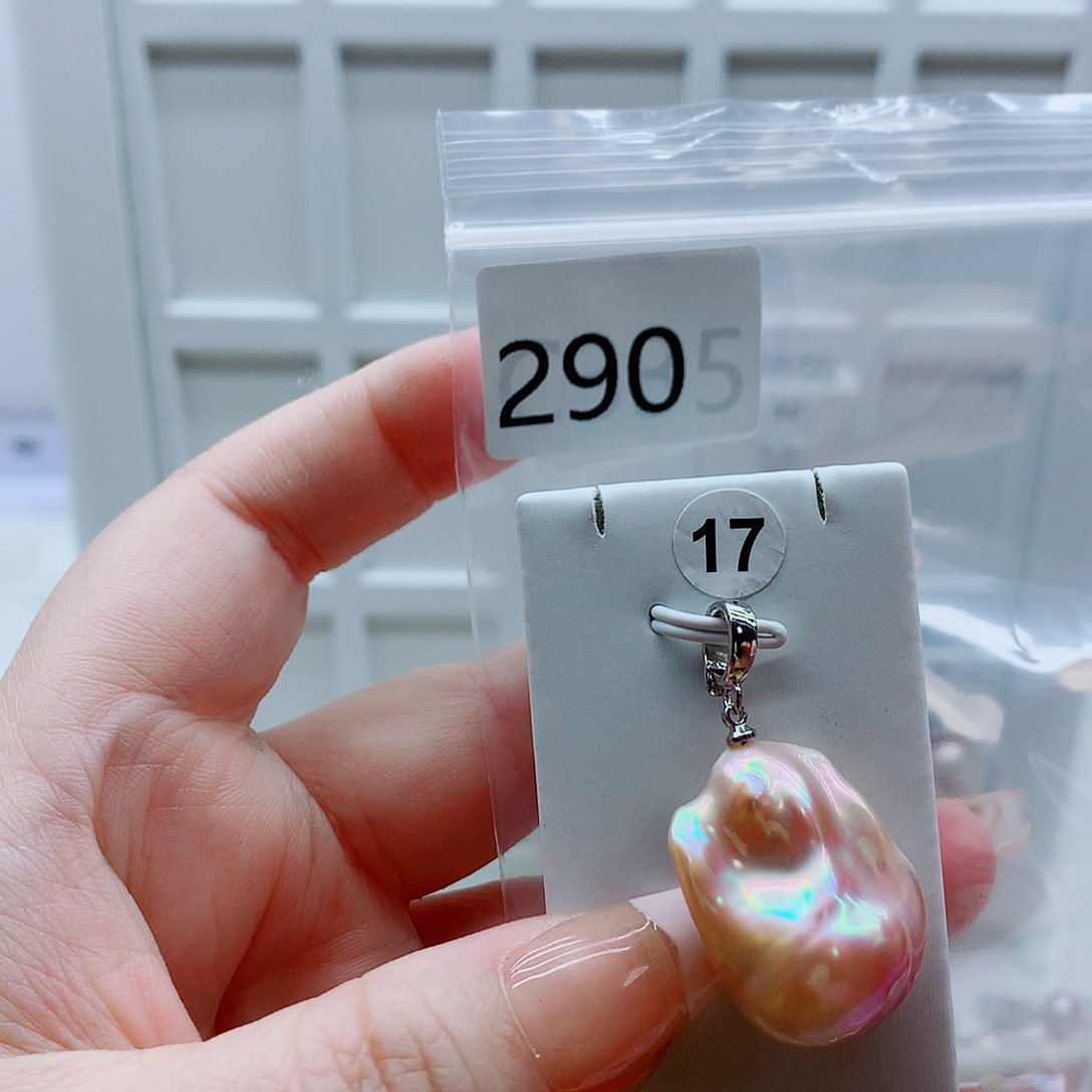 合金淡水珍珠吊坠(不含链)