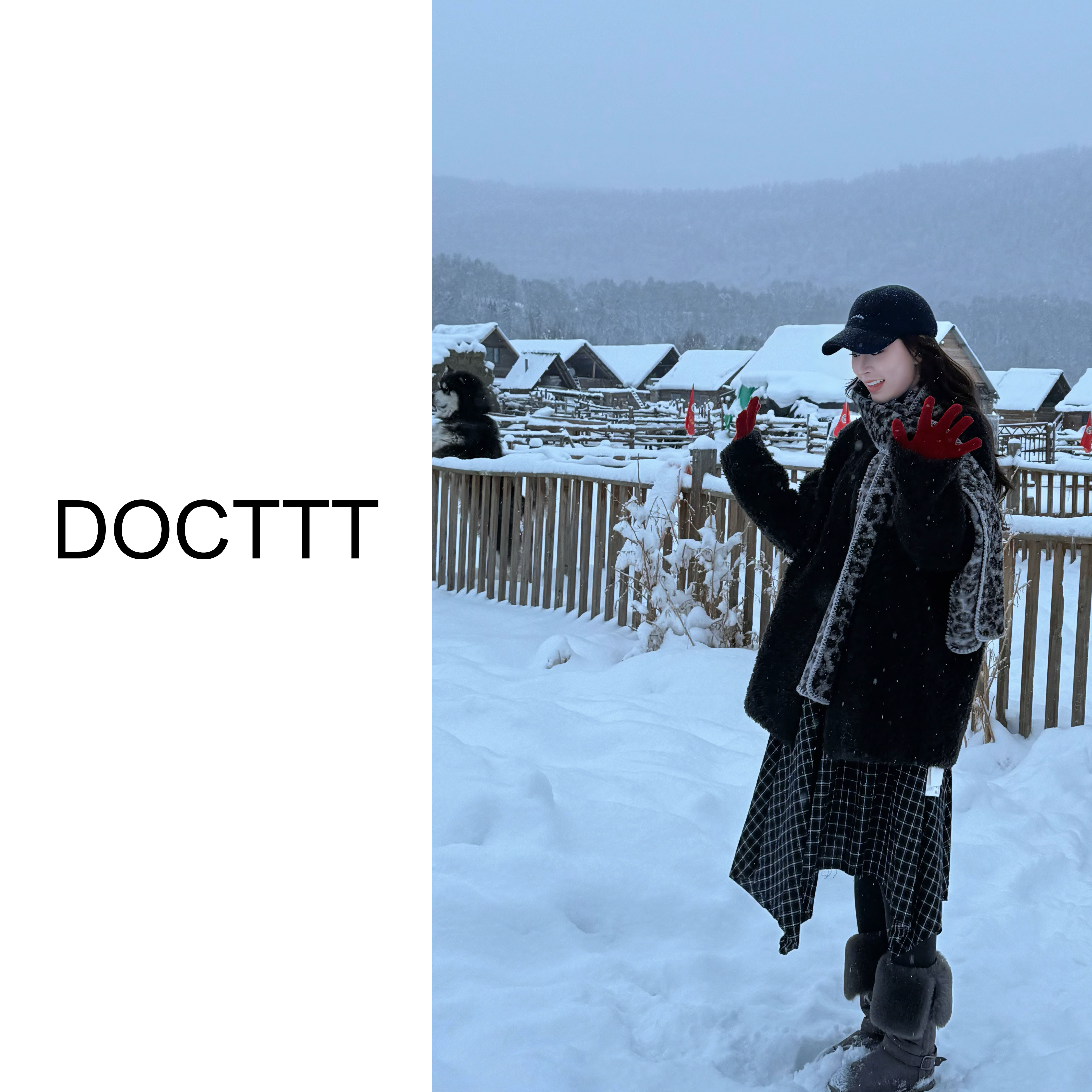《DCT》松暖软风*100绵羊毛羊羔毛立领宽松外套D25091