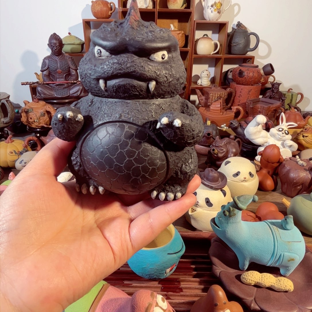 紫砂茶壶一***年纯手工制作过程非常