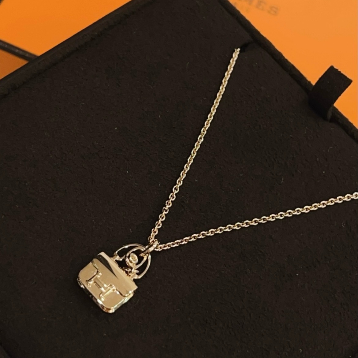 99新 Hermes/爱马仕 7姐专场/18K金 康康 项链