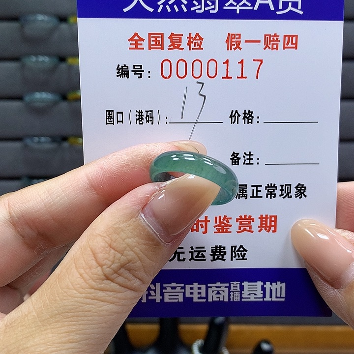翡翠戒指未镶嵌      117