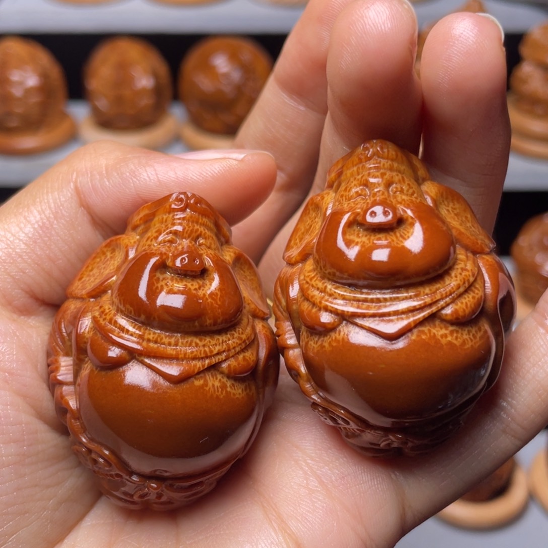 橄榄核吊坠八戒手球3.5