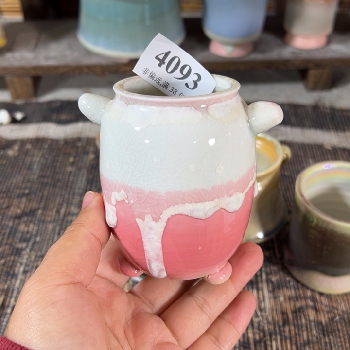 口4高8 手工花盆满30包邮