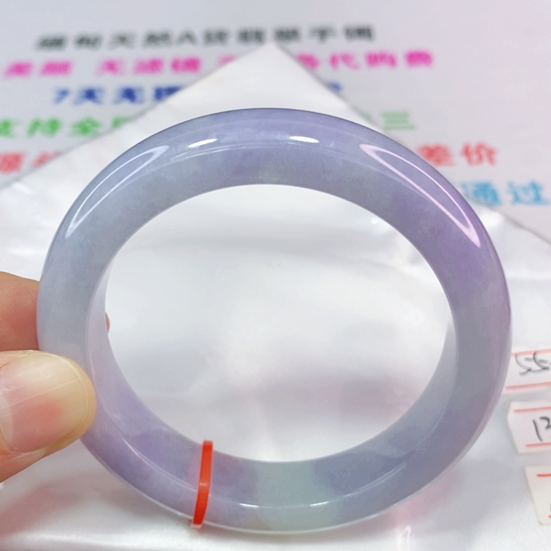 未镶嵌手镯翡翠55.5圈口正圈-完美高品质