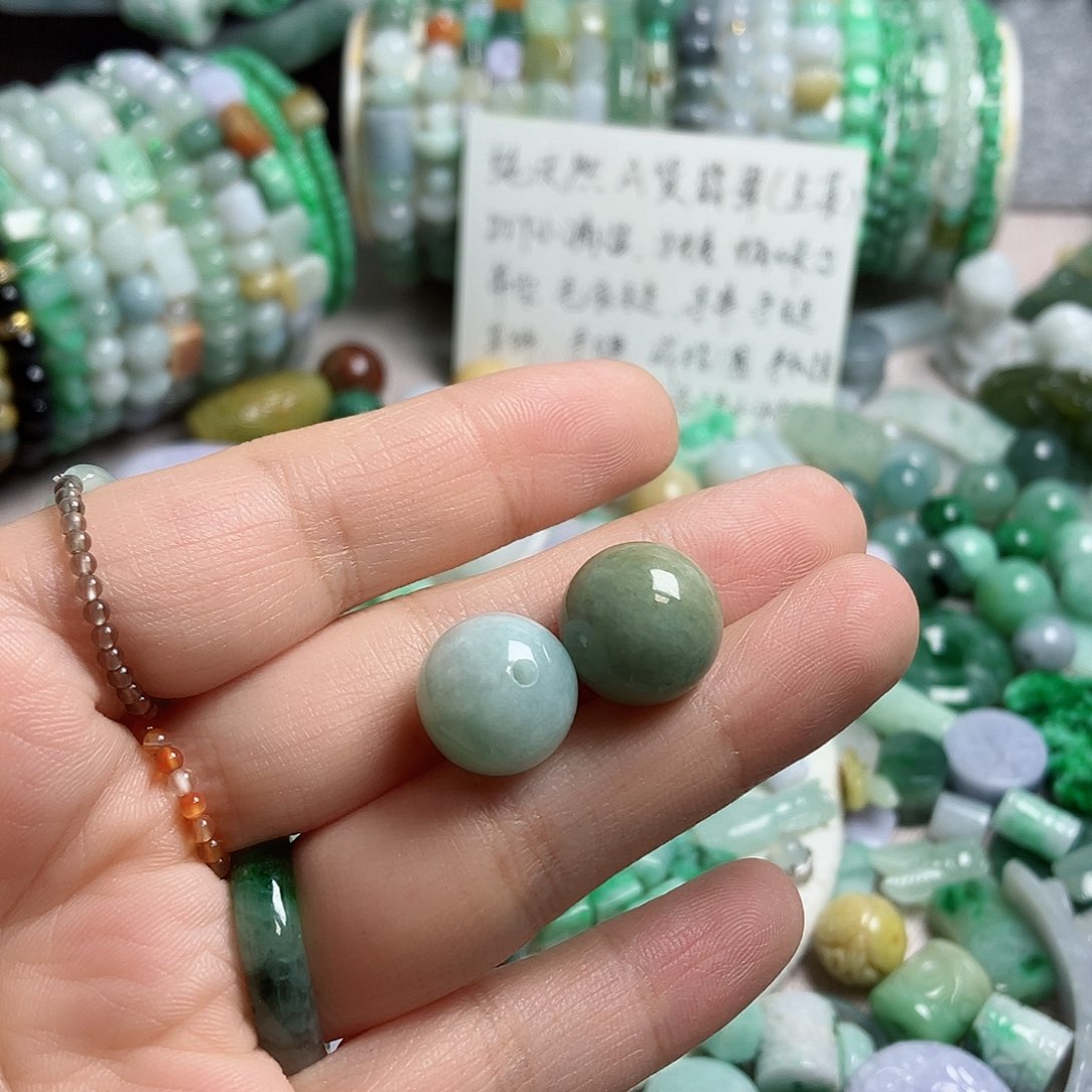 翡翠颈饰未镶嵌卡13.7-14