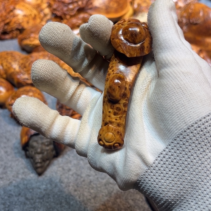 星***9柏木掌中宝如意把件