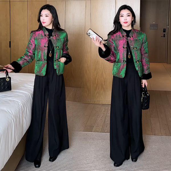 【季颜品牌】冬季新品穿搭面包服气质显瘦休闲时尚宽松外套176