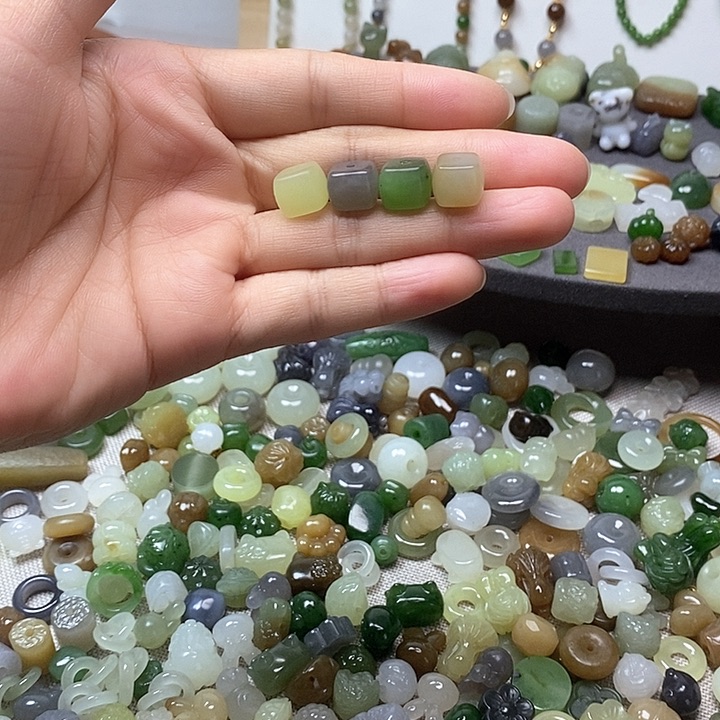 未镶嵌和田玉挂件方糖68一个多样性发其一